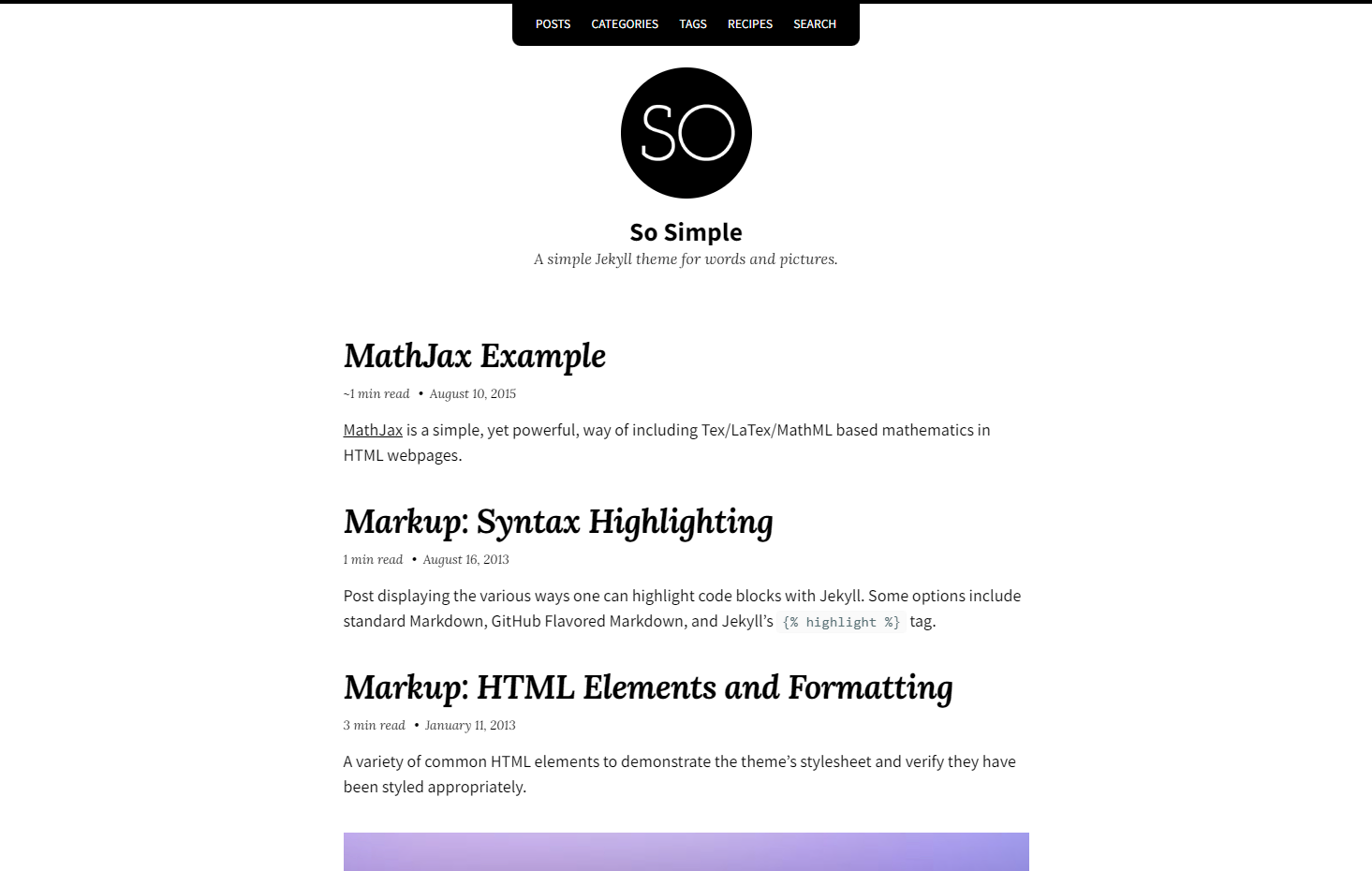 So Simple Screenshot