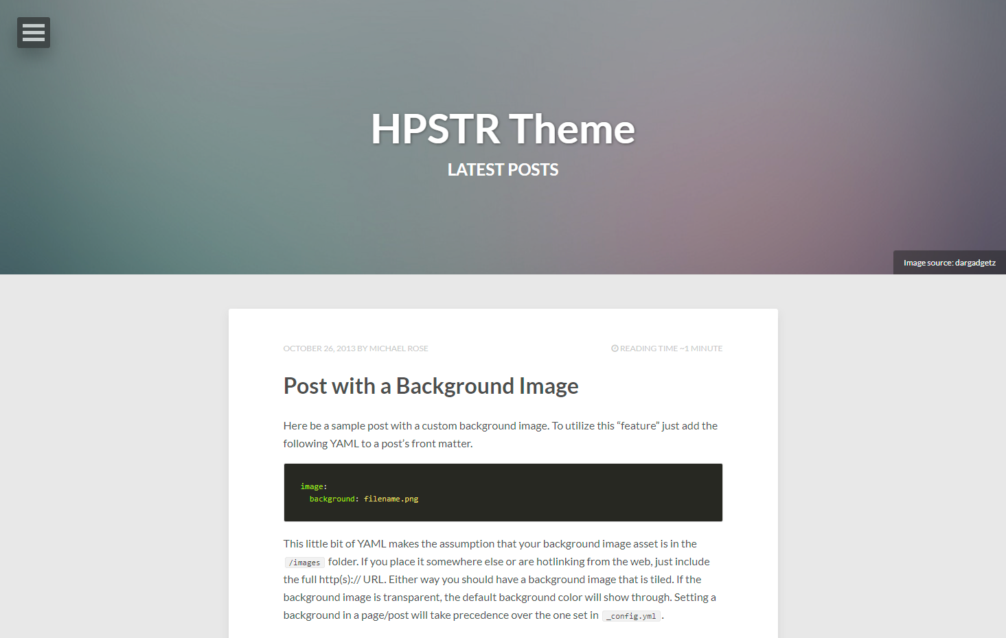 HPSTR Screenshot