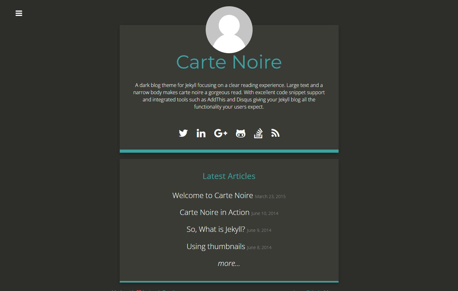 Screenshot Carte Noire