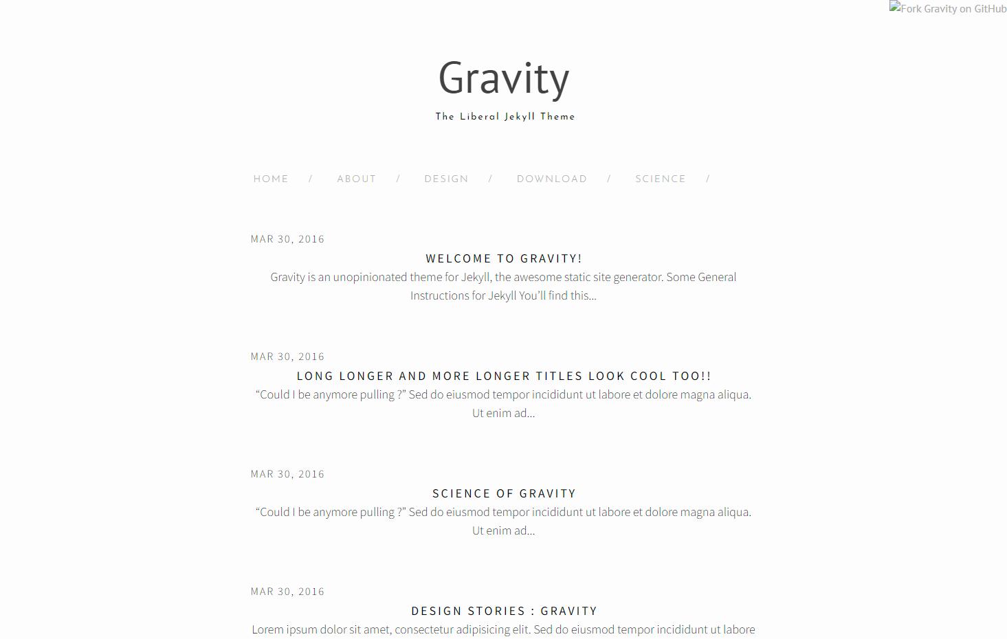 Screenshot Gravity