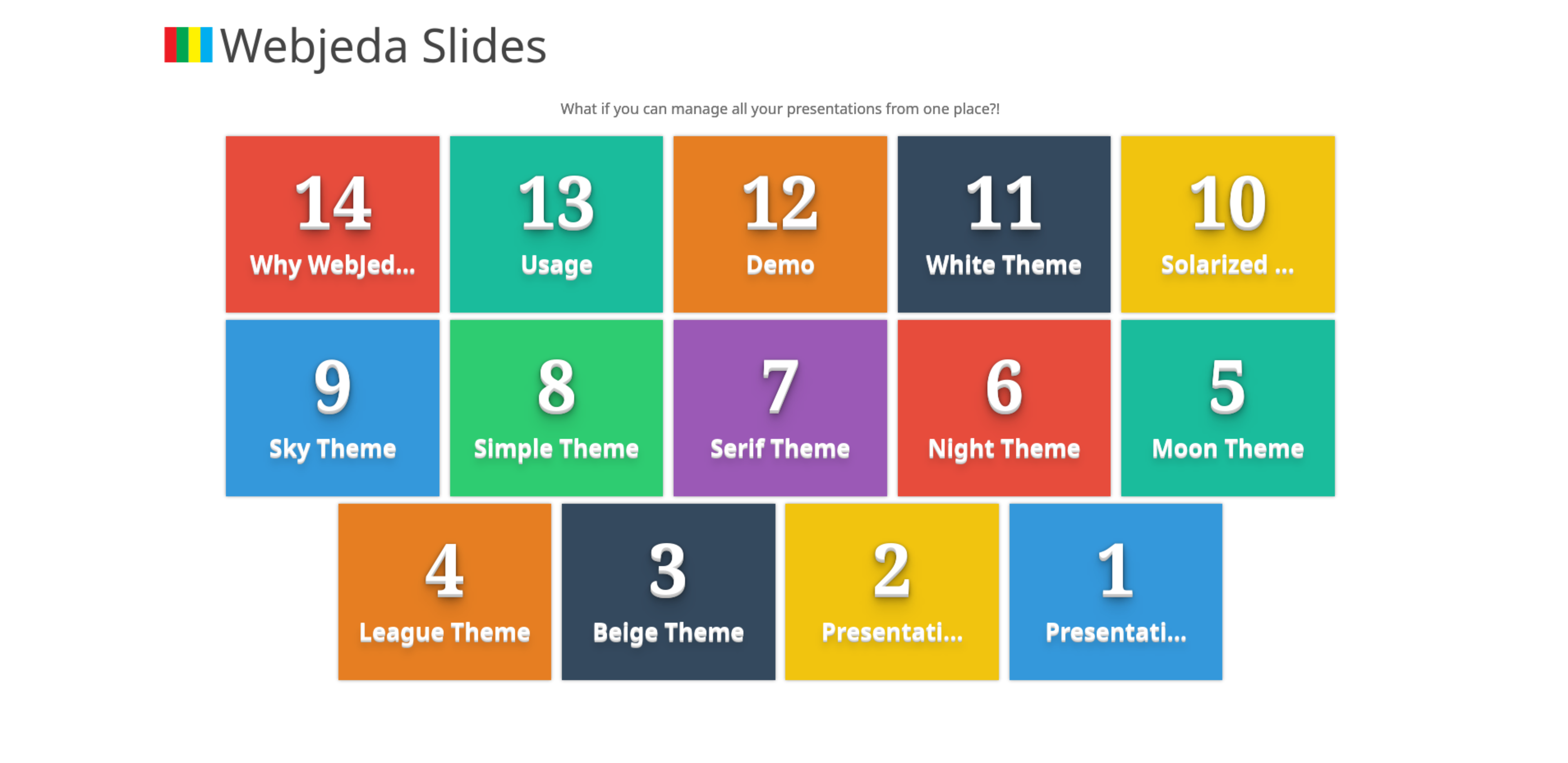 Screenshot Webjeda Slides
