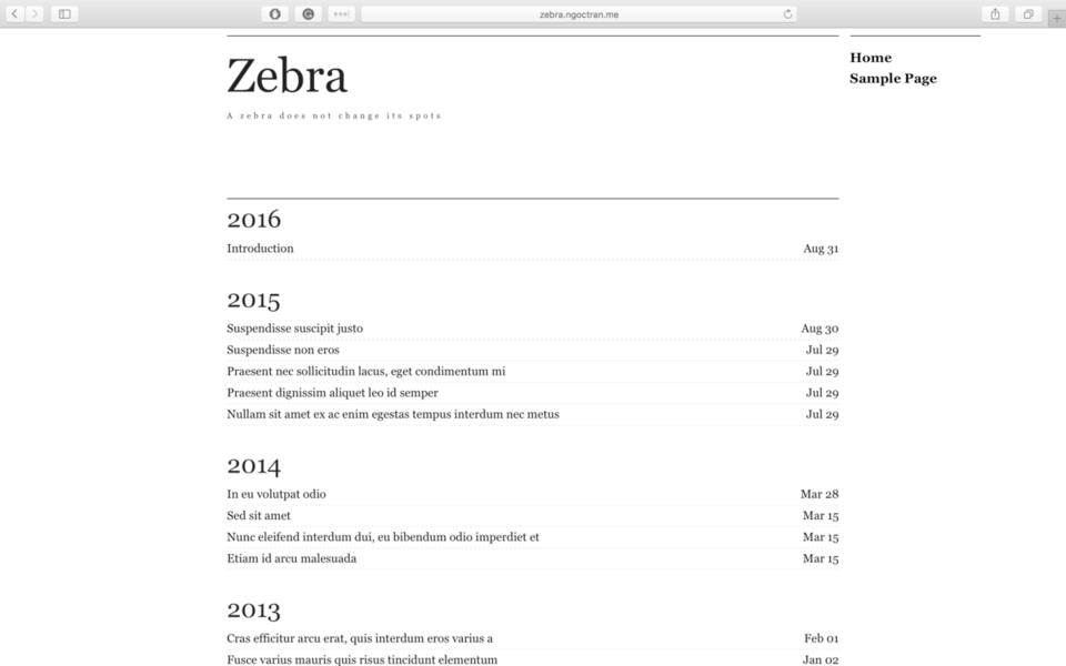 Zebra Screenshot