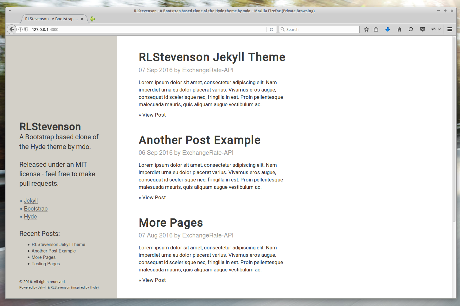 Screenshot RLStevenson