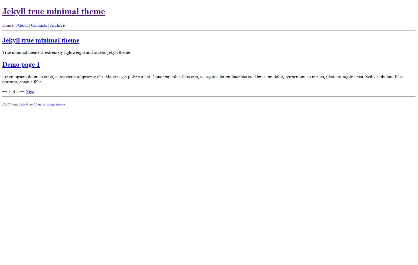 Screenshot True Minimal