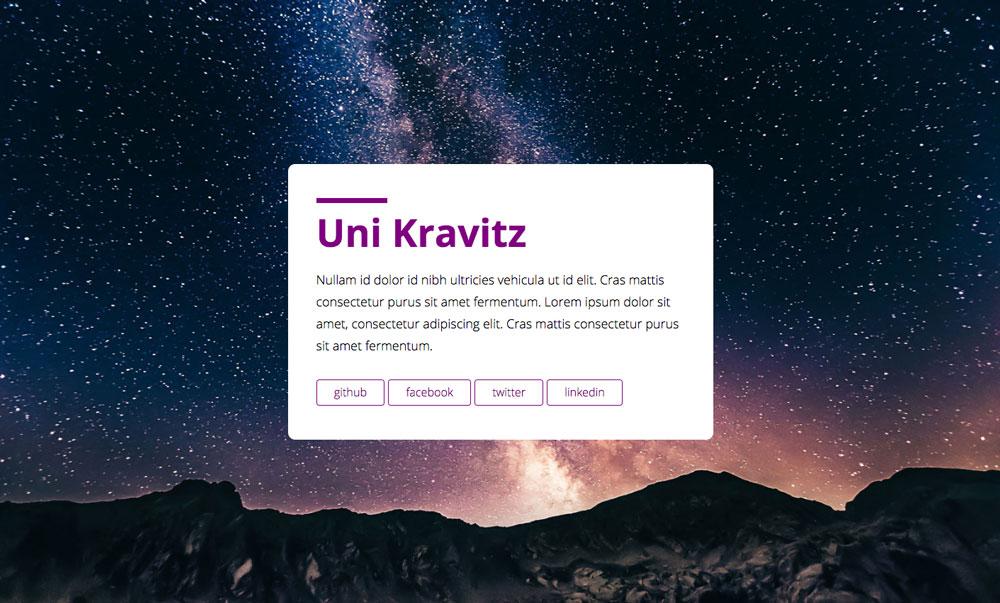 Screenshot Uni One-Page Jekyll