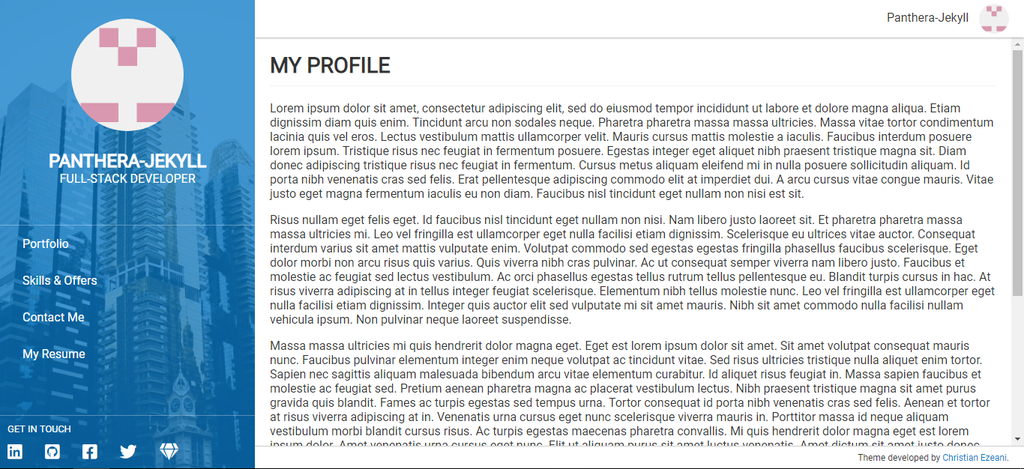 Screenshot panthera-jekyll