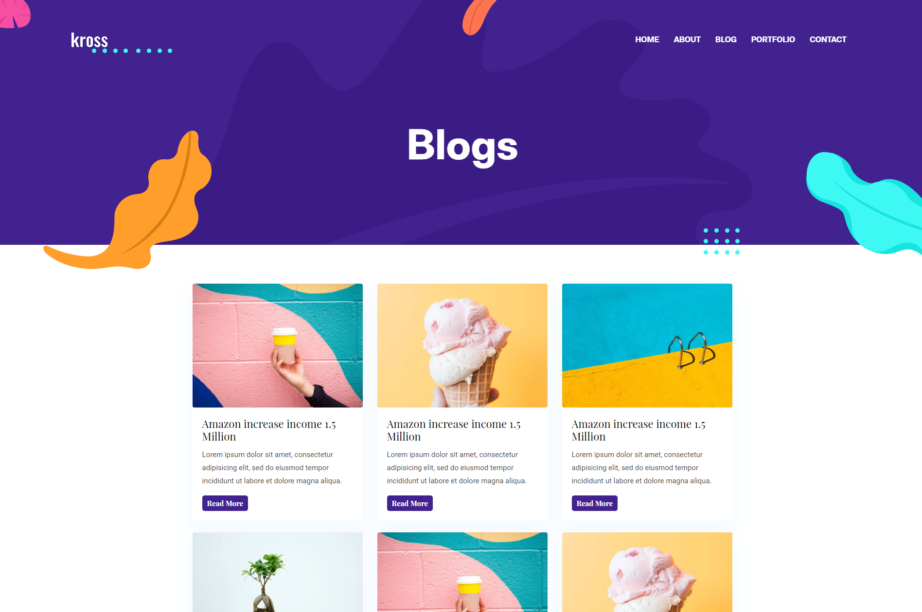 Screenshot Kross Portfolio