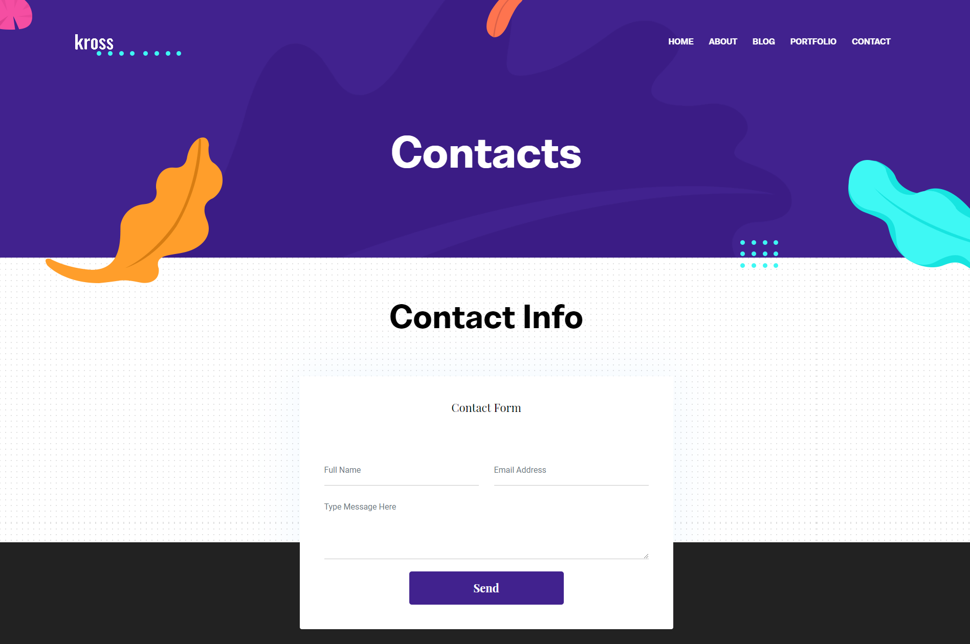 Screenshot Kross Portfolio