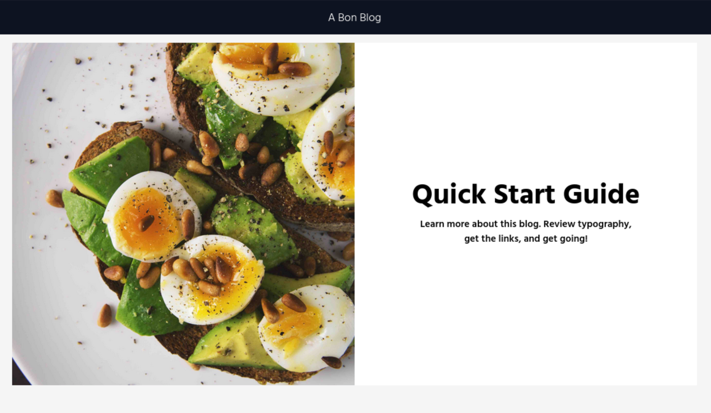 Screenshot A Bon Blog
