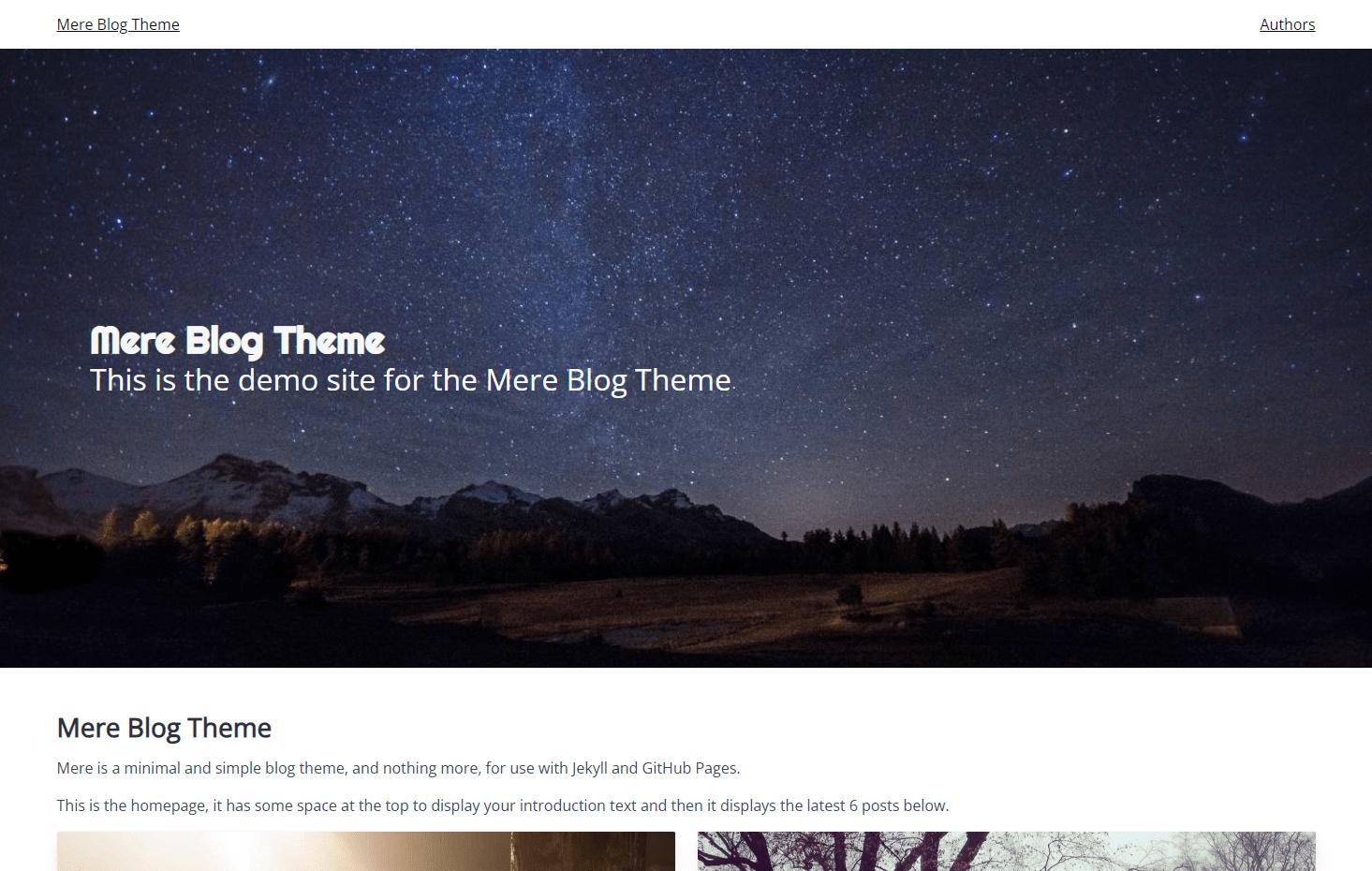 Mere Blog Screenshot