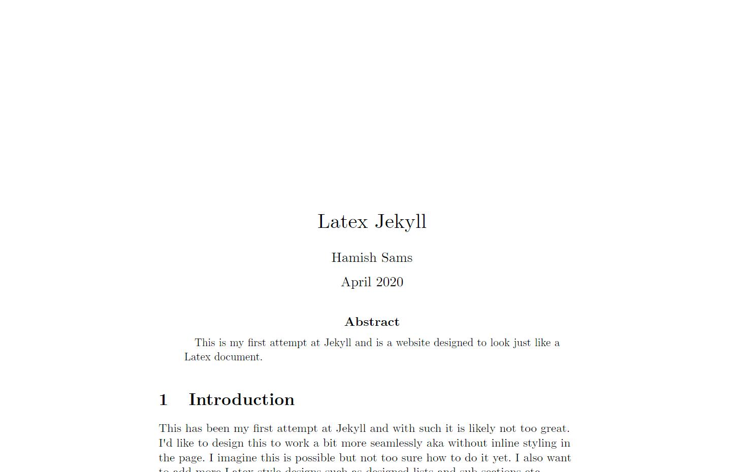 Screenshot Latex Jekyll
