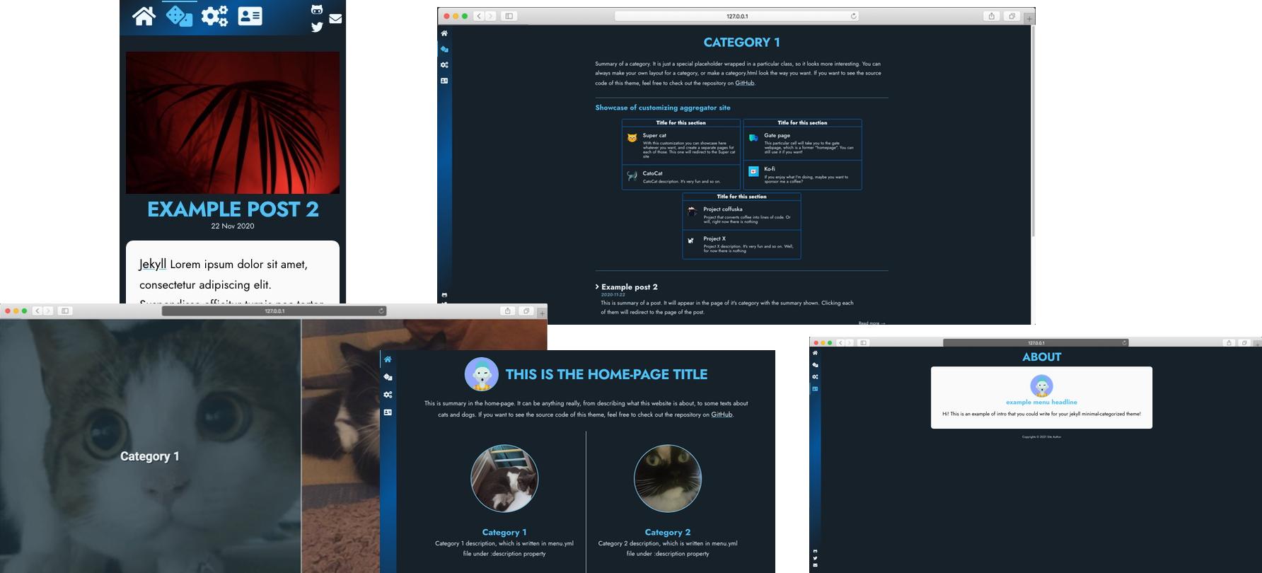 Screenshot minimal-categorized