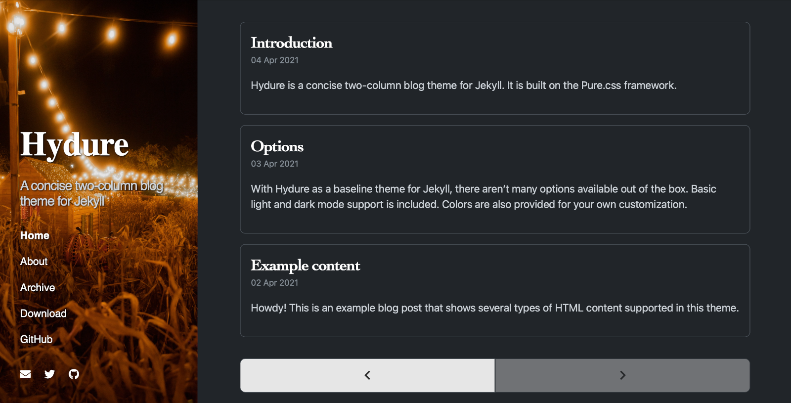 Screenshot Hydure