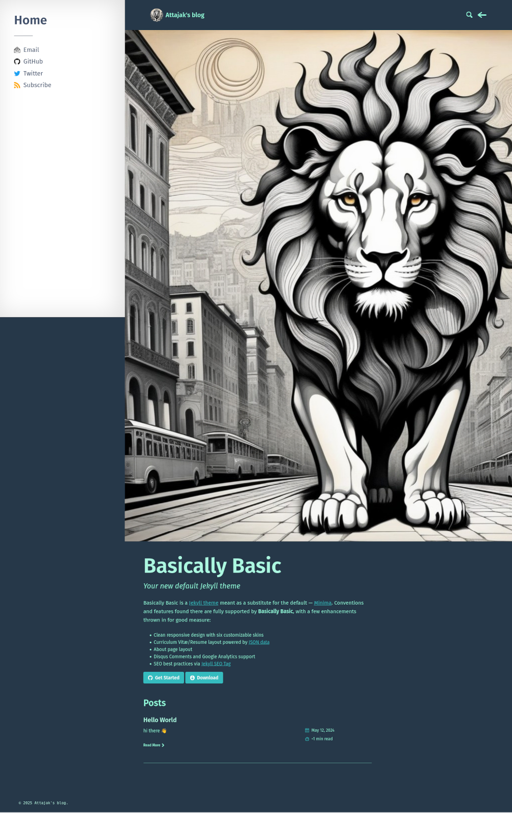 Screenshot Jekyll Basically Basic