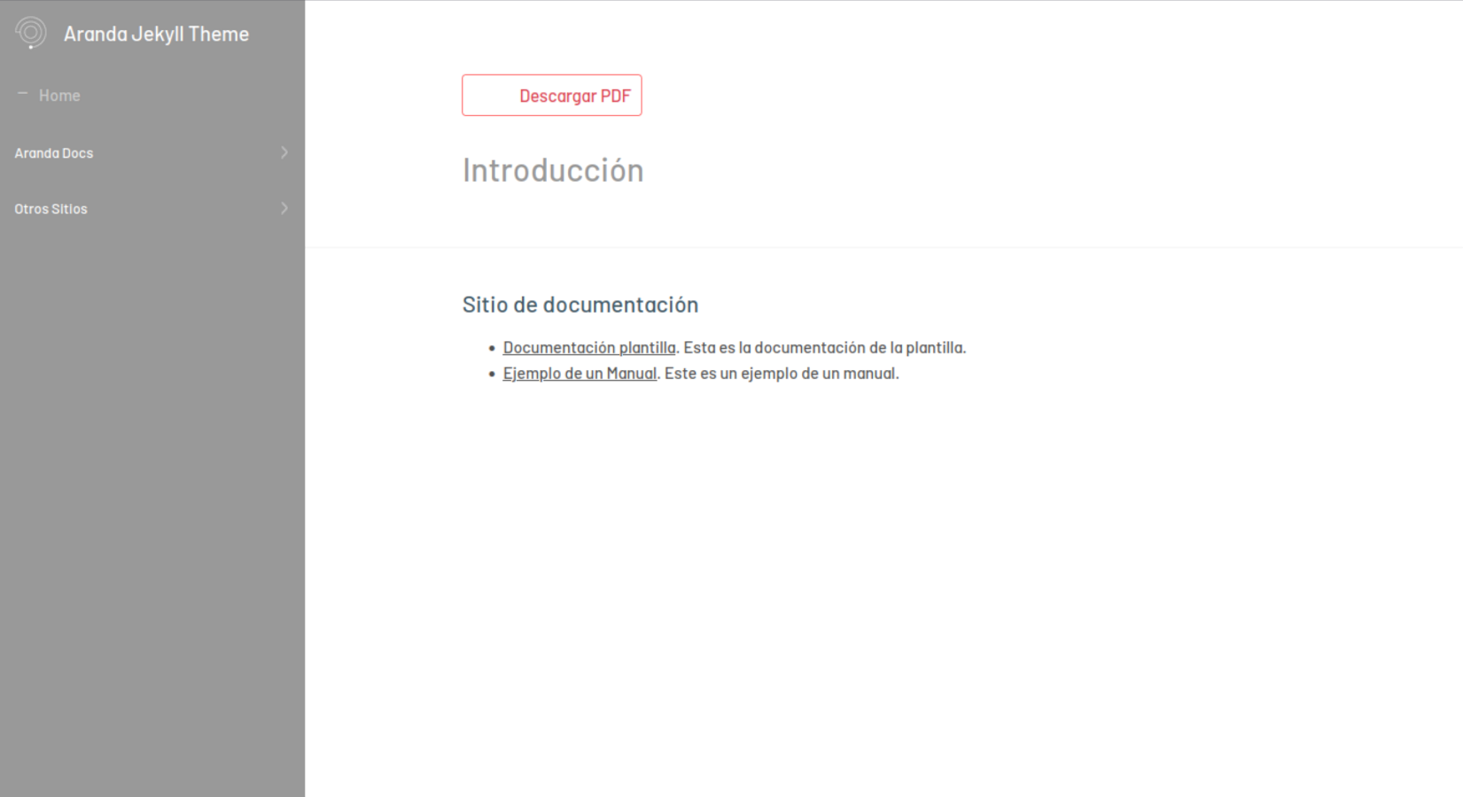 Screenshot Aranda Docs