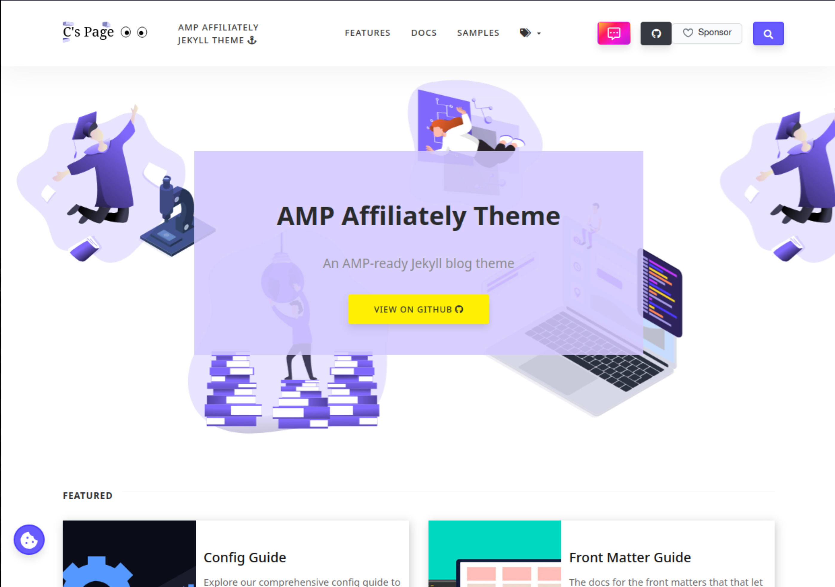 Screenshot AMP Affiliately