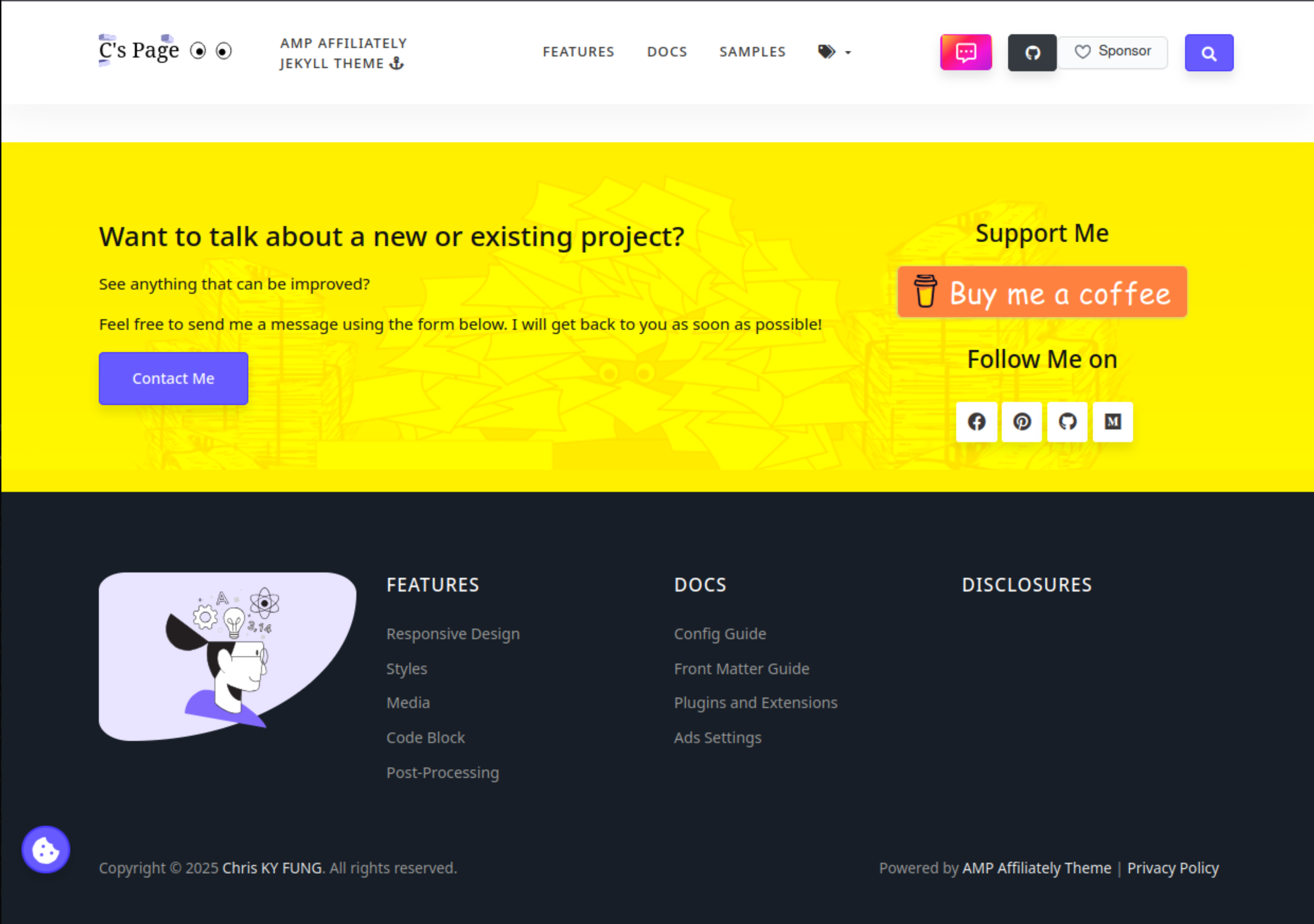 Screenshot AMP Affiliately