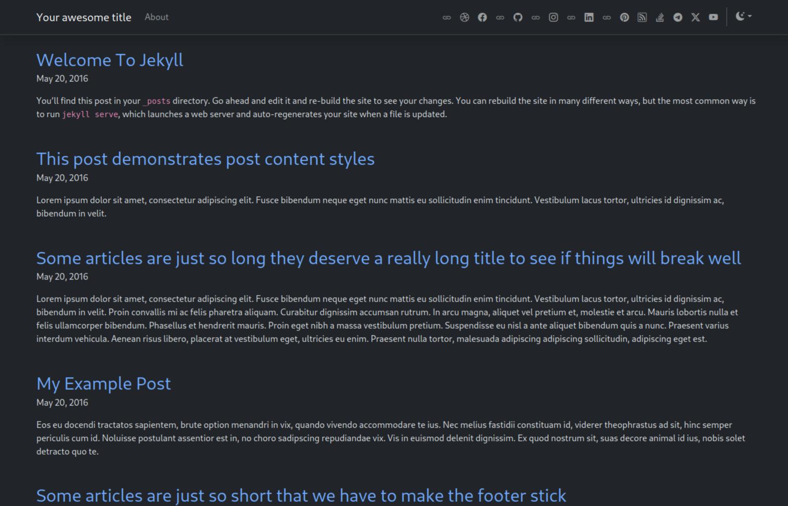 Screenshot Bootstrap