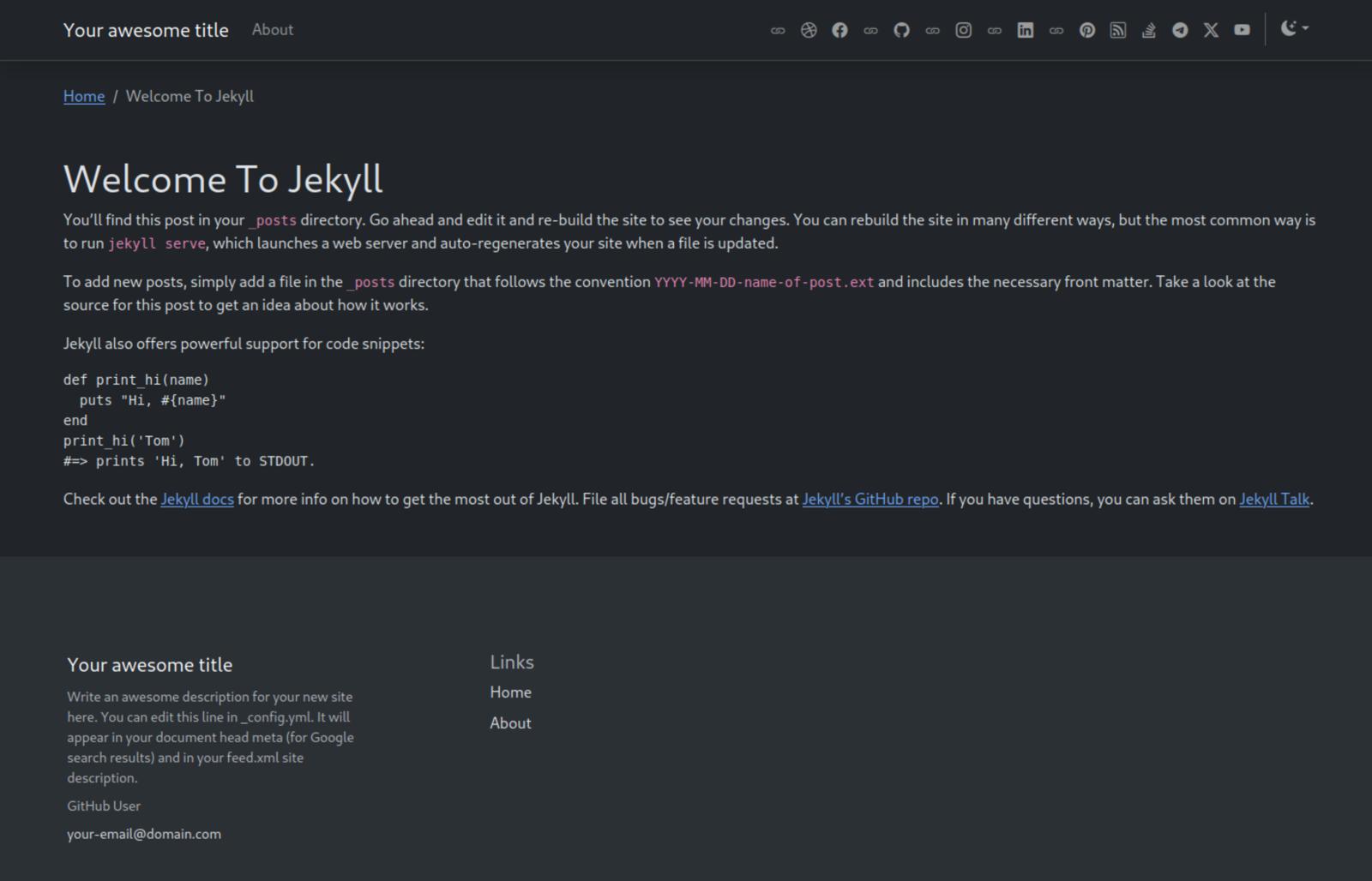 Screenshot Bootstrap