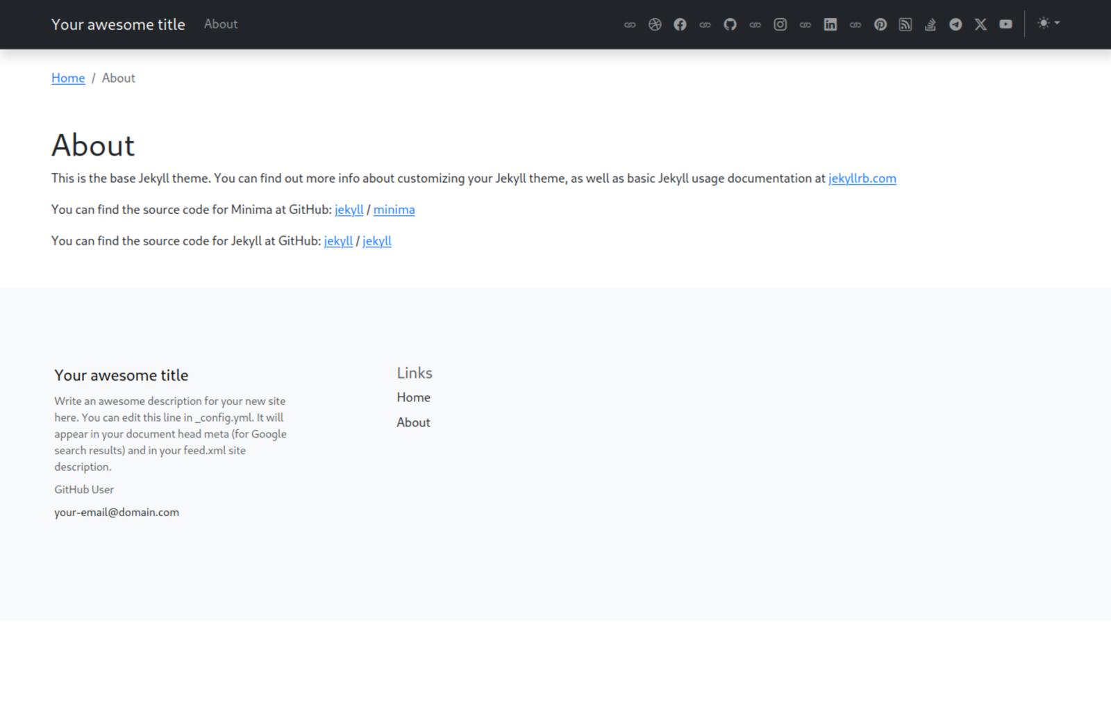 Screenshot Bootstrap