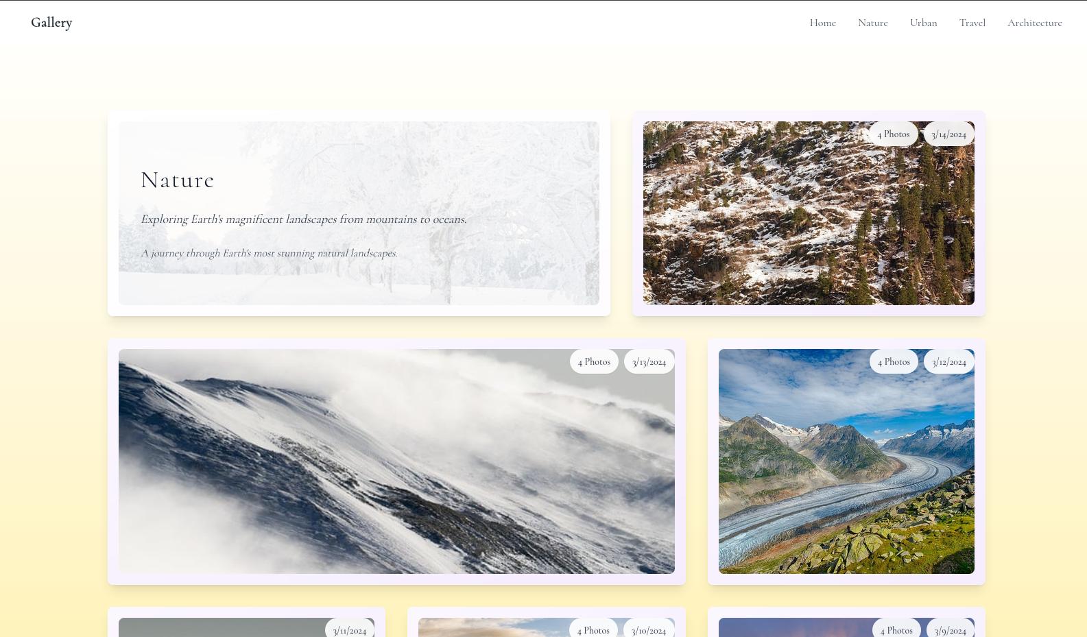 Screenshot Minimal Gallery