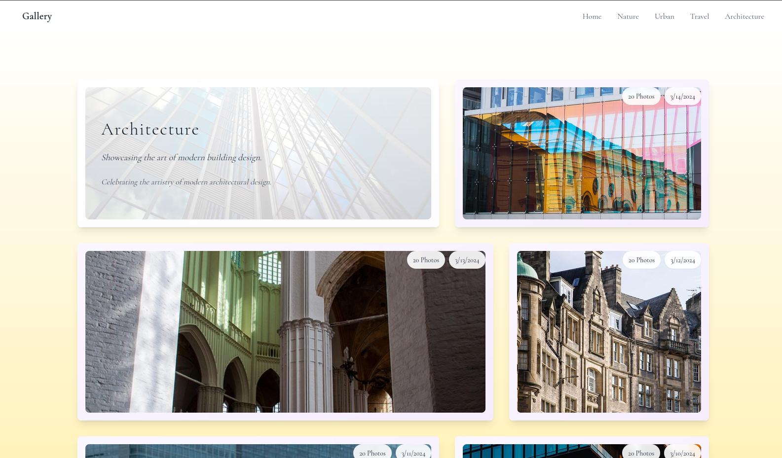 Screenshot Minimal Gallery