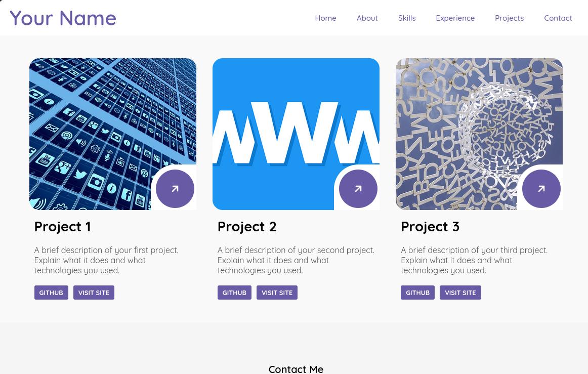 Screenshot Minimalist Portfolio