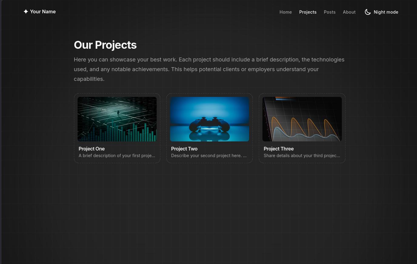 Screenshot Multiple Page Portfolio