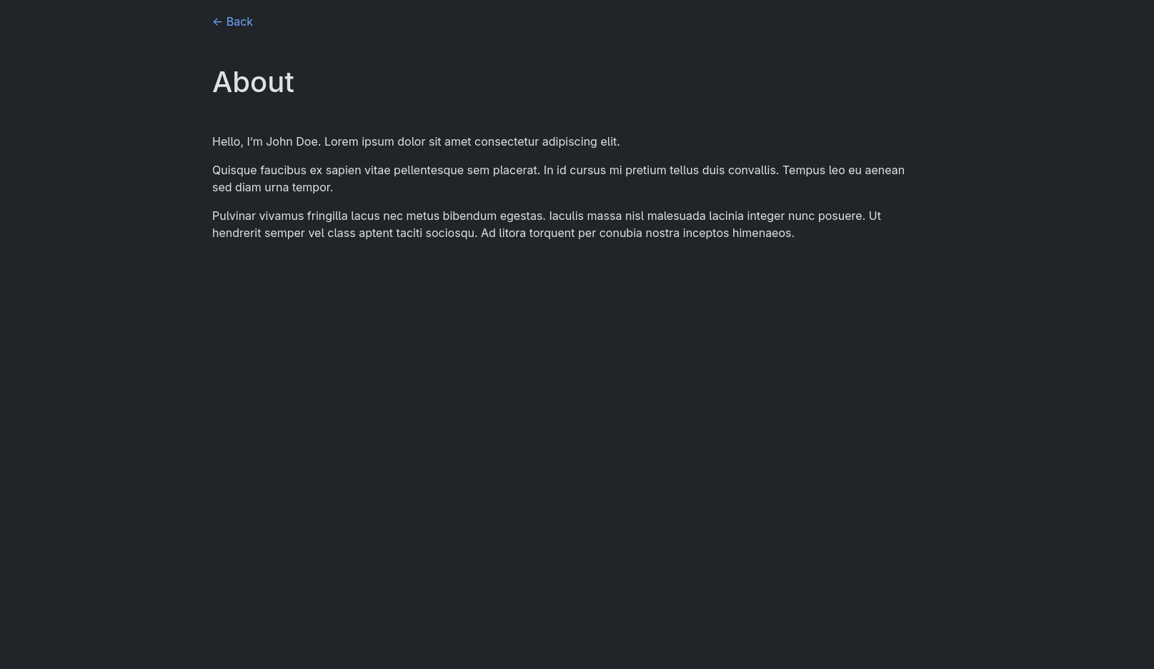 Screenshot JS-Free Dark