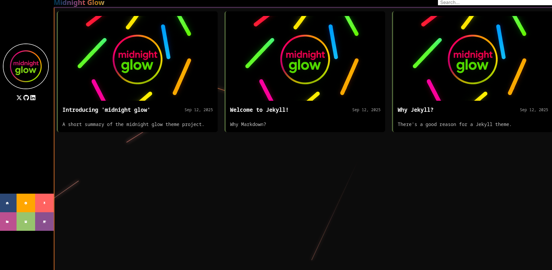 Screenshot Midnight Glow