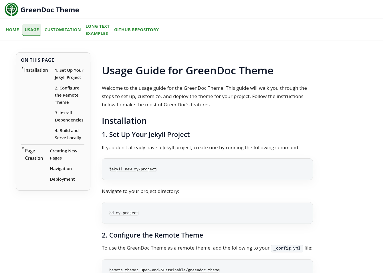 Screenshot GreenDoc