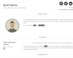 Modern Resume thumbnail